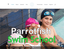 Tablet Screenshot of parrotfishswimschool.com